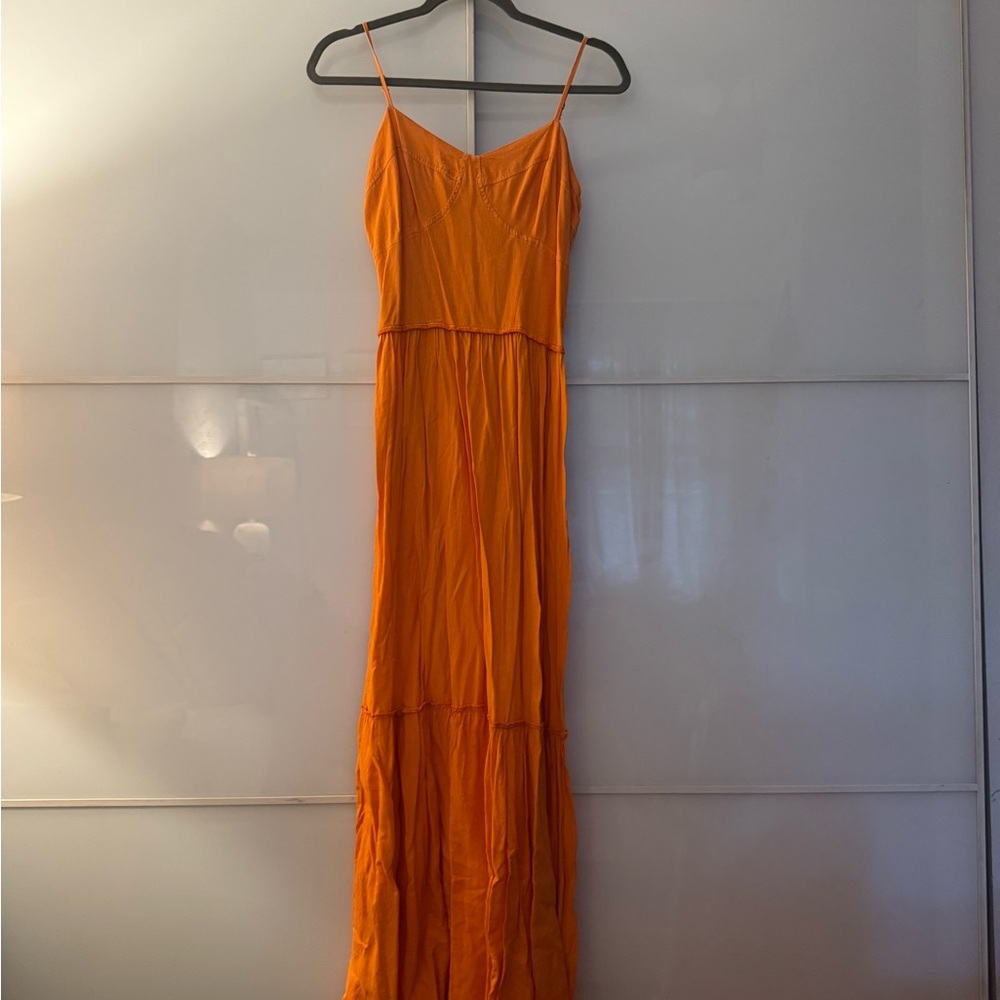 Young Fabulous & Broke Vibrant Orange Maxi Dress